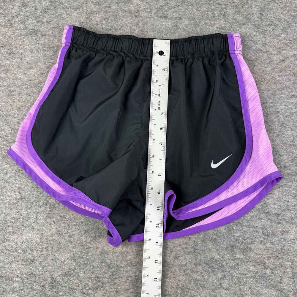Nike Dri Fit Tempo Running Shorts 3" Lined Black Purple Womens Small S - Picture 12 of 14